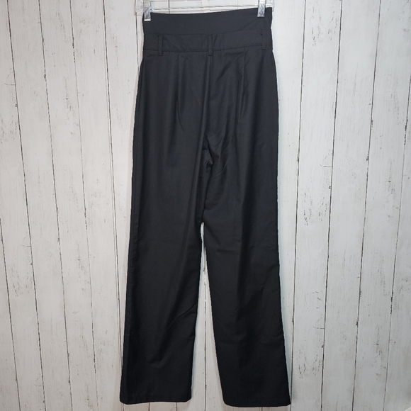 AEL AMY ENJOY LIFE Women's Black High Waisted Pants Pockets Size XS Front Seam. - Picture 8 of 10